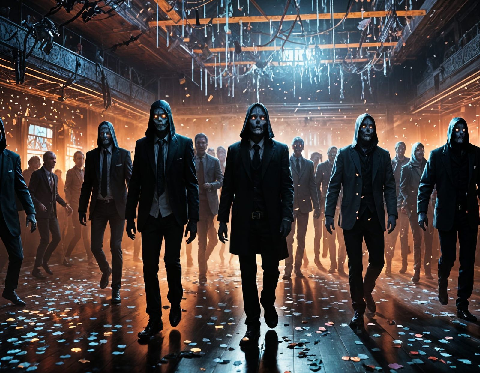 Undead New Year's Eve Party with Ghostly Spirits