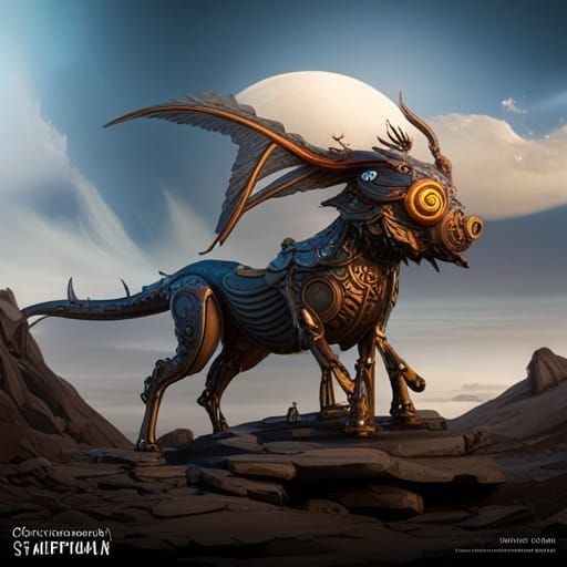 Steampunk Animals in Detailed Matte Painting