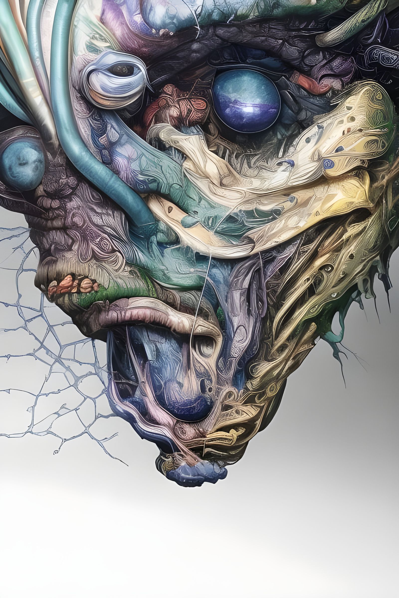 Exotic Alien Creatures in Hyperreal Maximalist Style