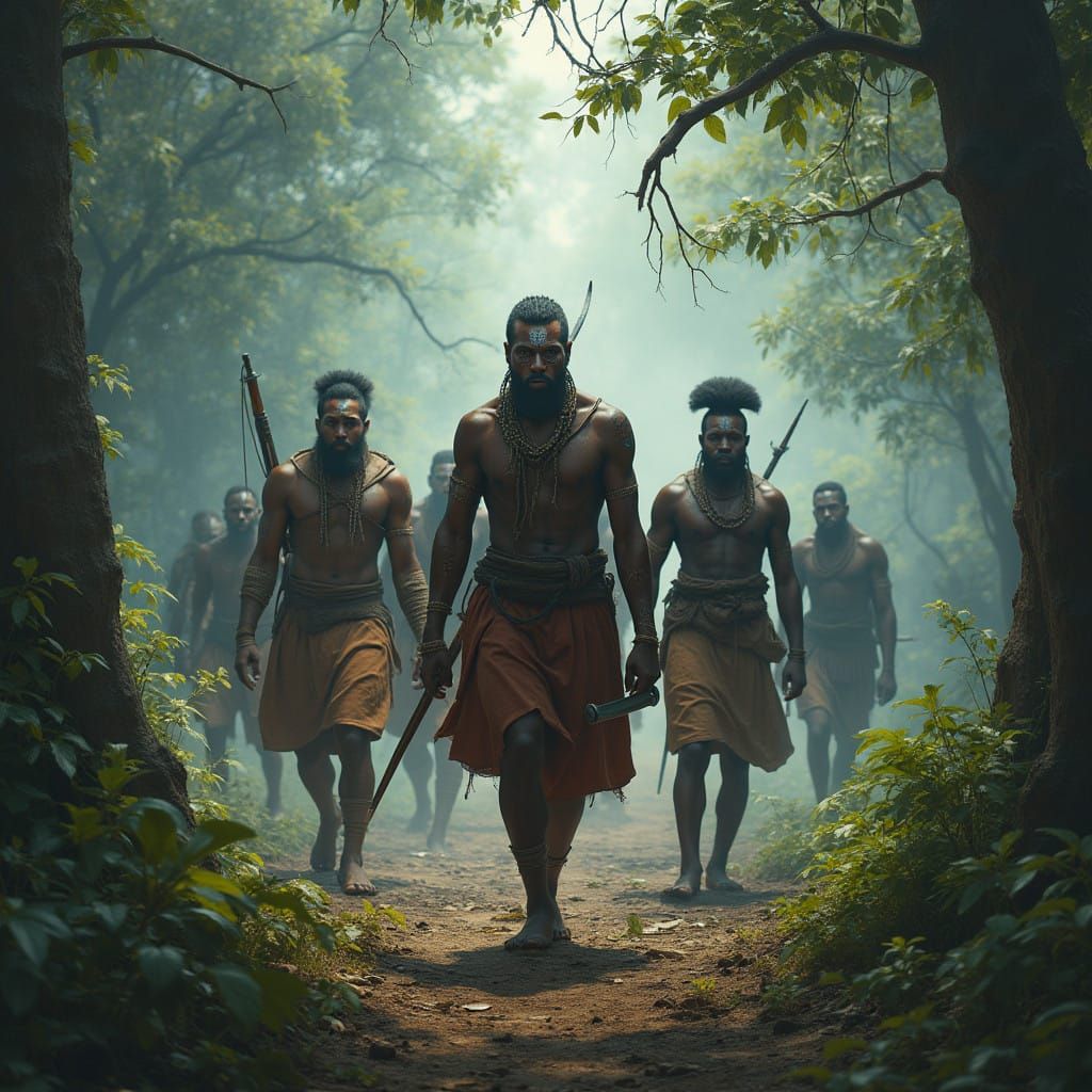 Fierce African Warriors March into Deadly Traps in a Hauntin...