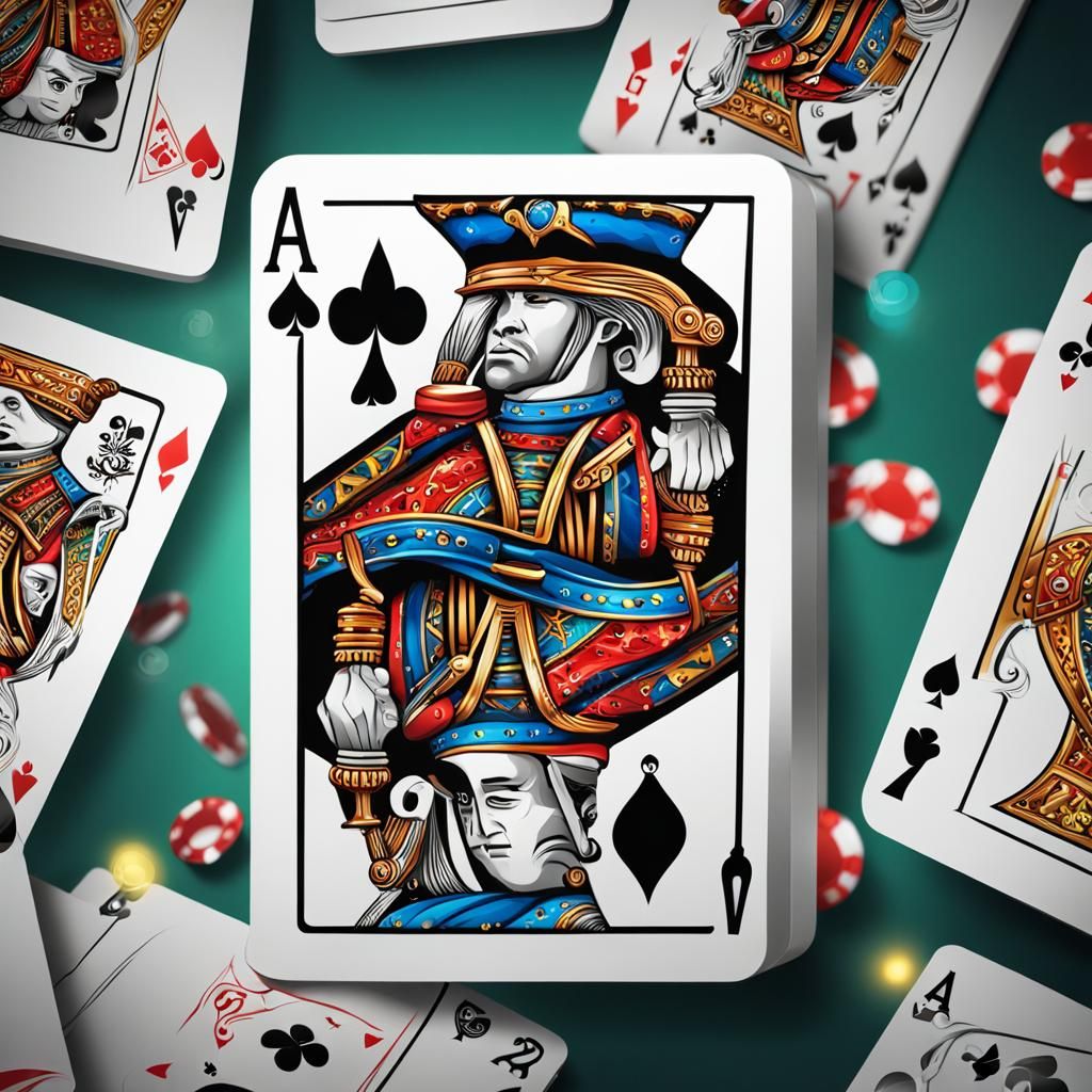 Pocket Aces Poker Hand in Hyperrealistic Style