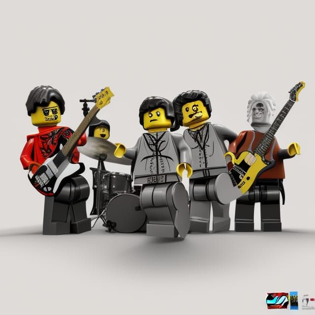 Lego Rolling Stones Stage Show in 8k 3D