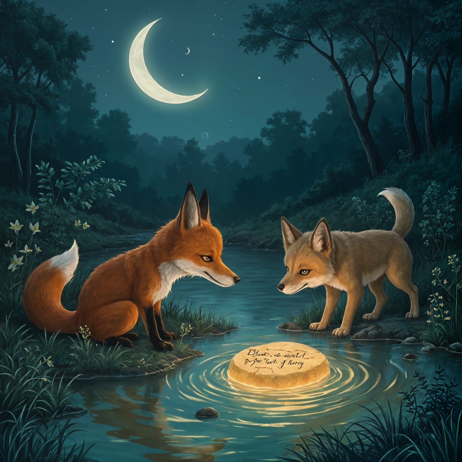 Glowing River Riddle Read by Fox