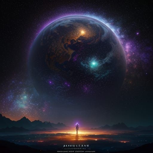 Astronaut in Purple Galaxy, Concept Art