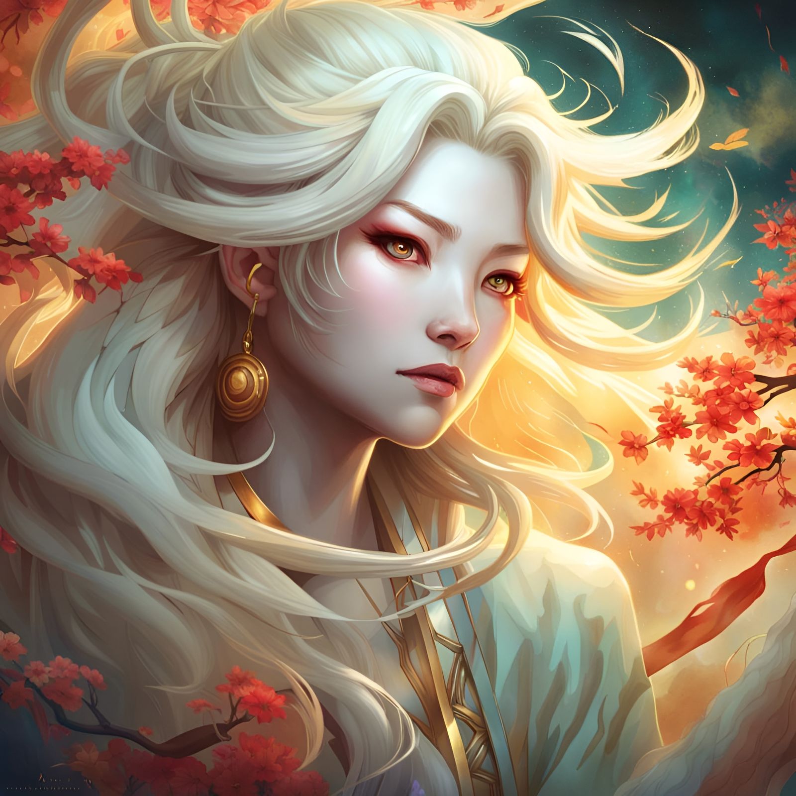 Amaterasu-Ōmikami: Digital Art Portrait