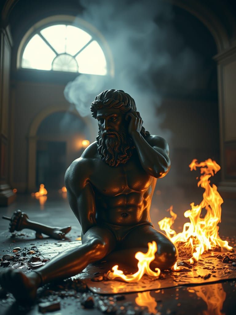 Laocoon Statue Melts in Museum Fire
