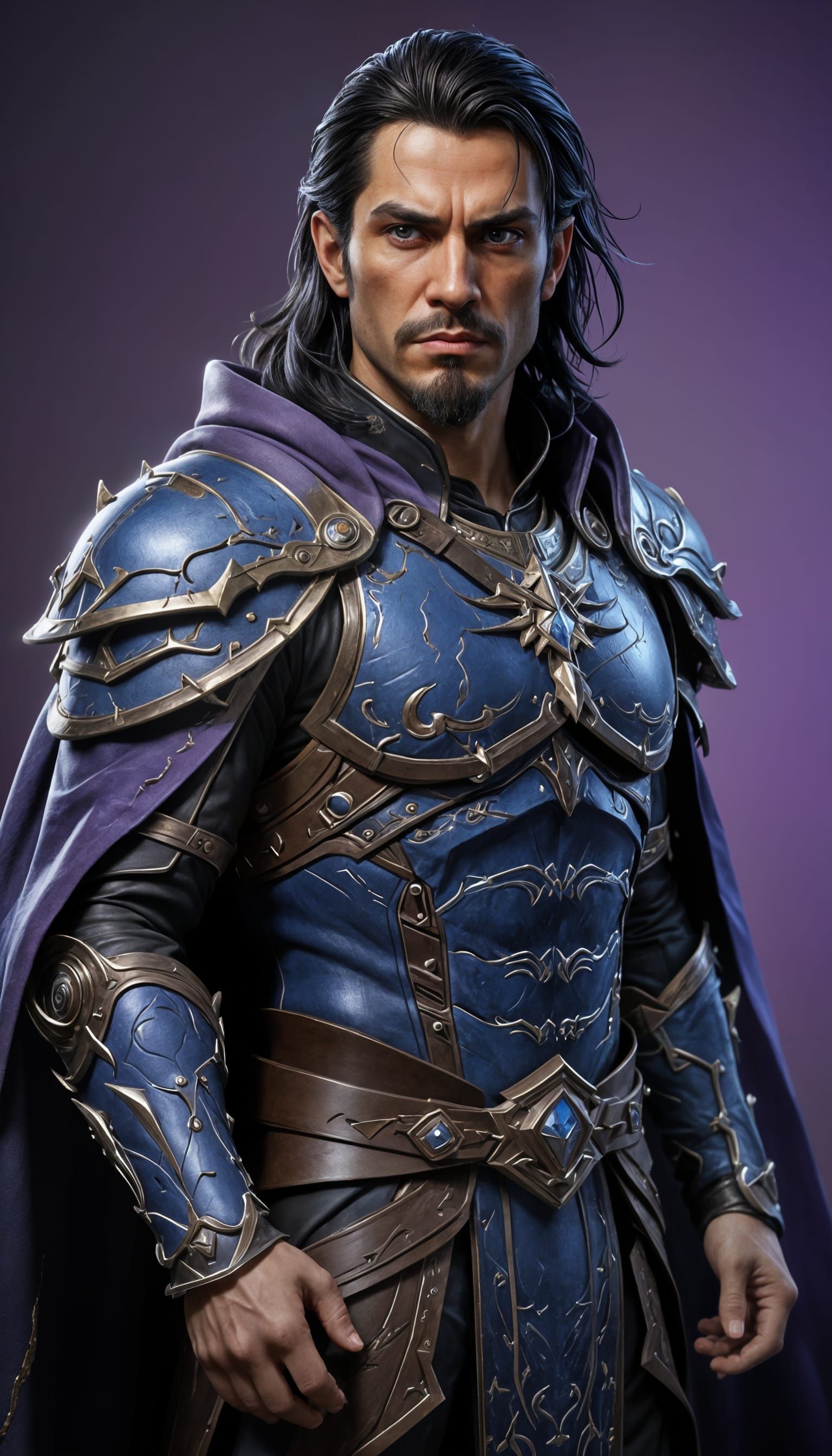 Warcraft-Inspired Warrior in Leather Armor