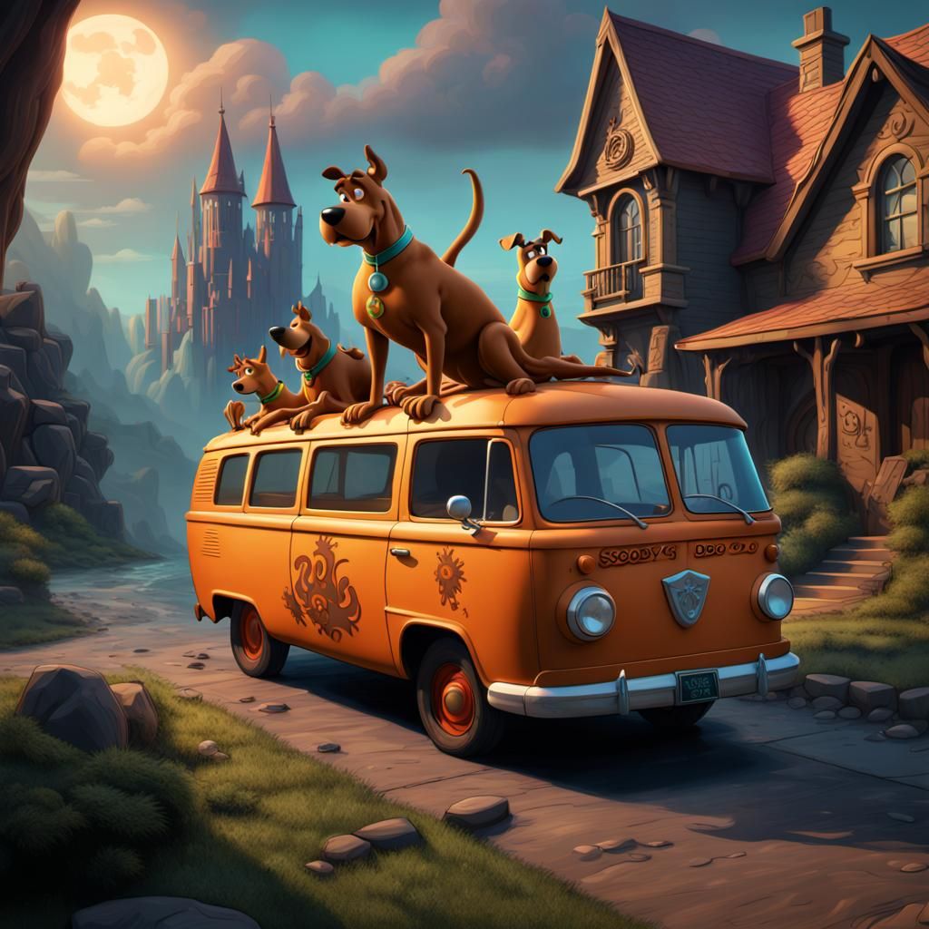 Scooby-Doo Matte Painting in Deep Color
