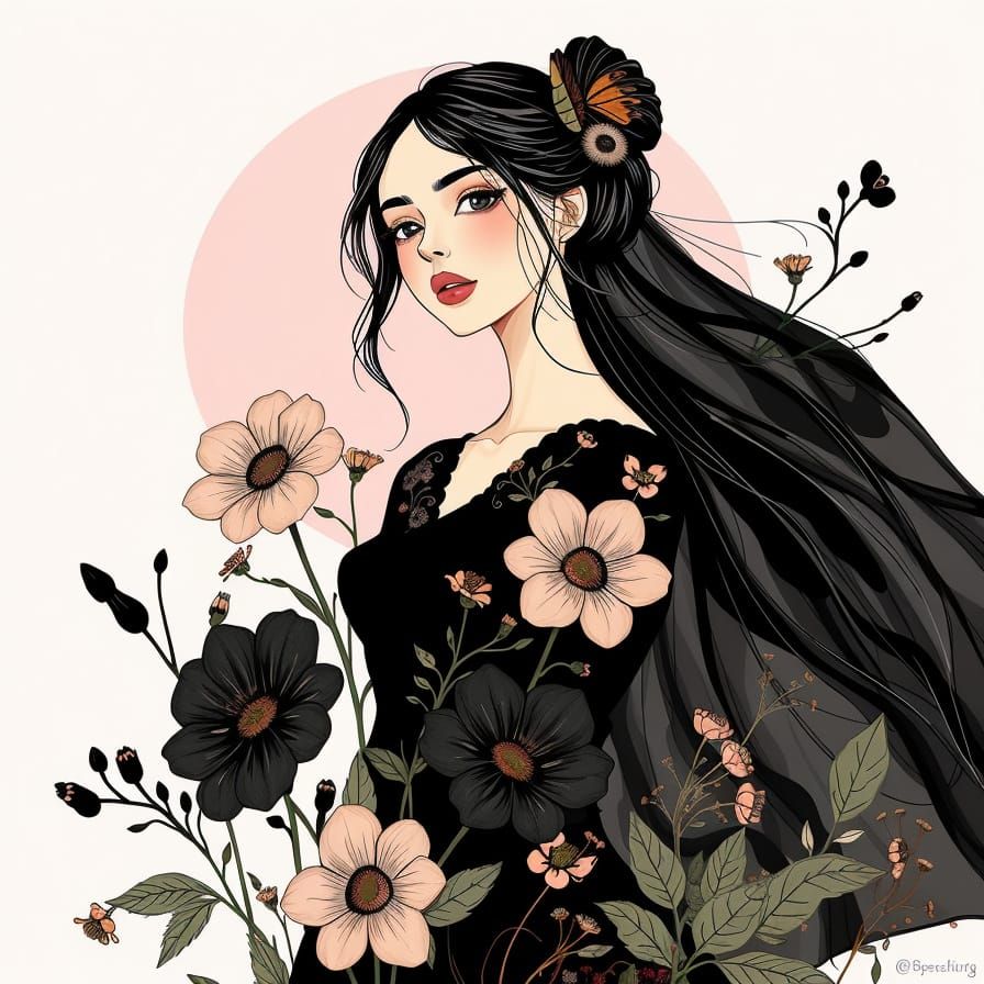 Elegant Woman in a Soft Focus