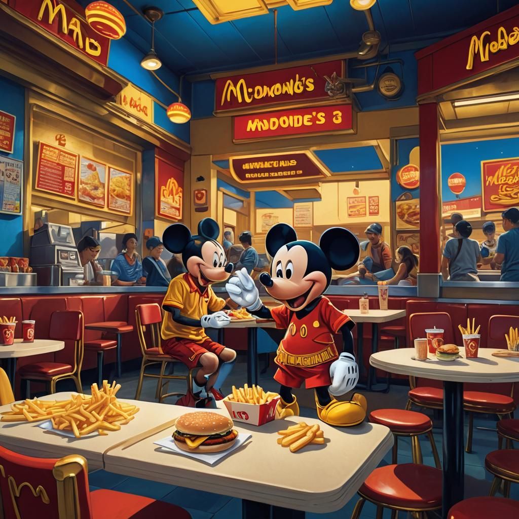 Mickey Mouse Eats Big Mac: Fantasy Concept Art