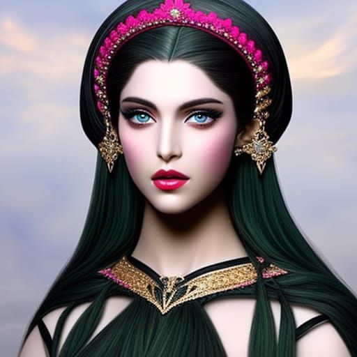 Captive Princess in Lace Gown: Hyperrealistic Fantasy Art