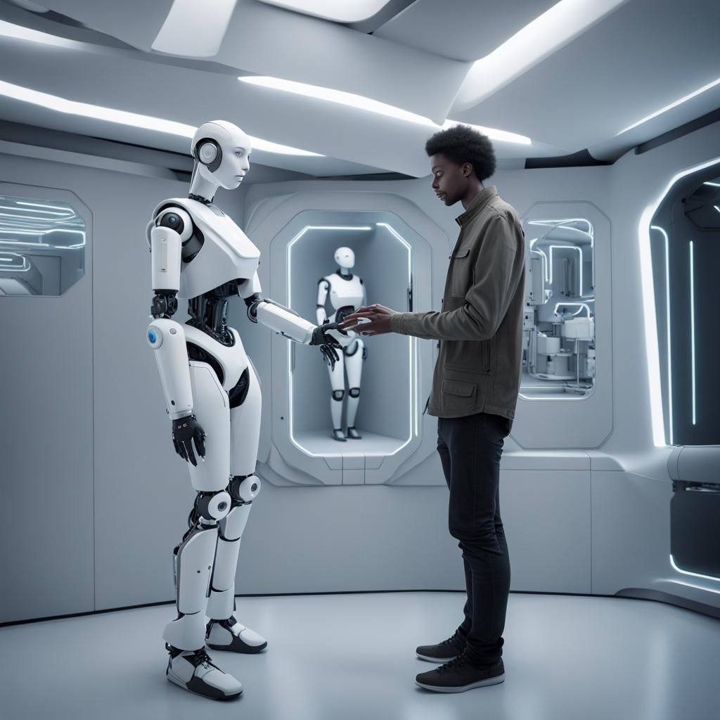 Harmonious Human-Robot Interactions in Synthetica Utopia