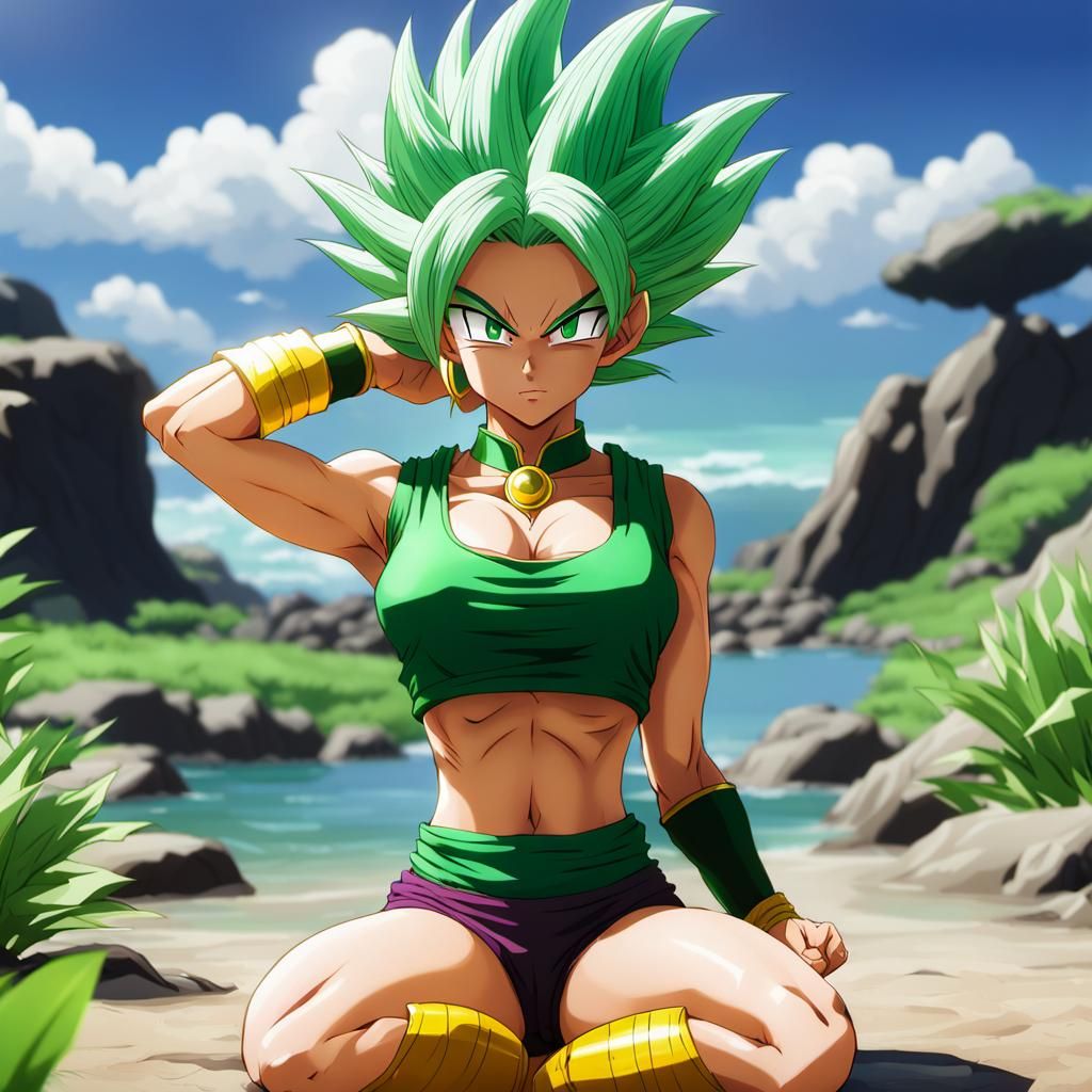 Dragon Ball Z Kefla in 3D Anime Art