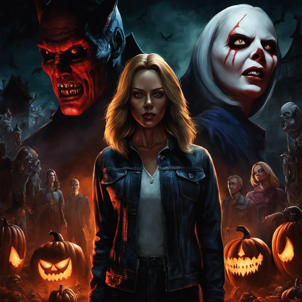 Laurie Strode a haunted Halloween woman