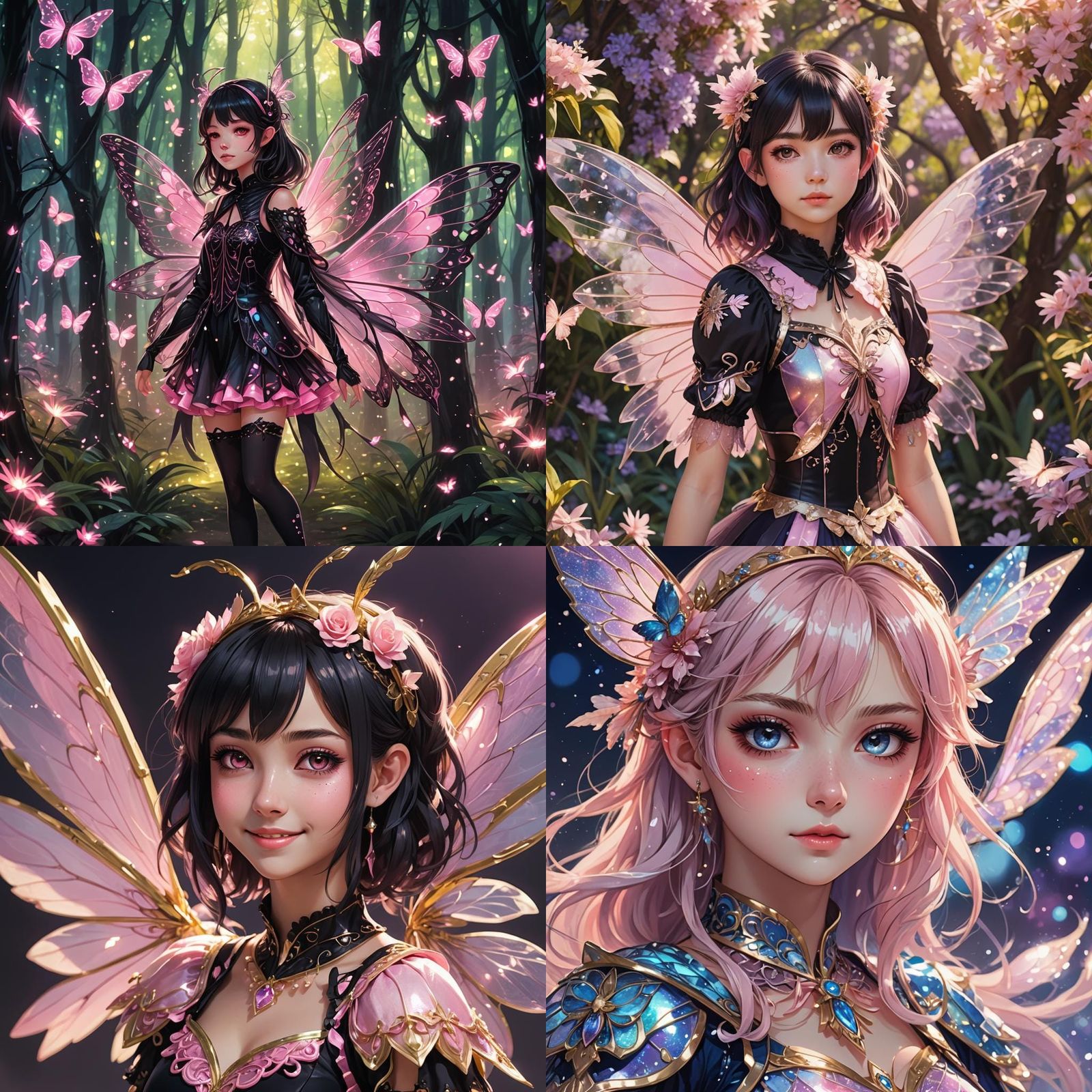 Teenage Girl in Fairy Suit: Anime Style