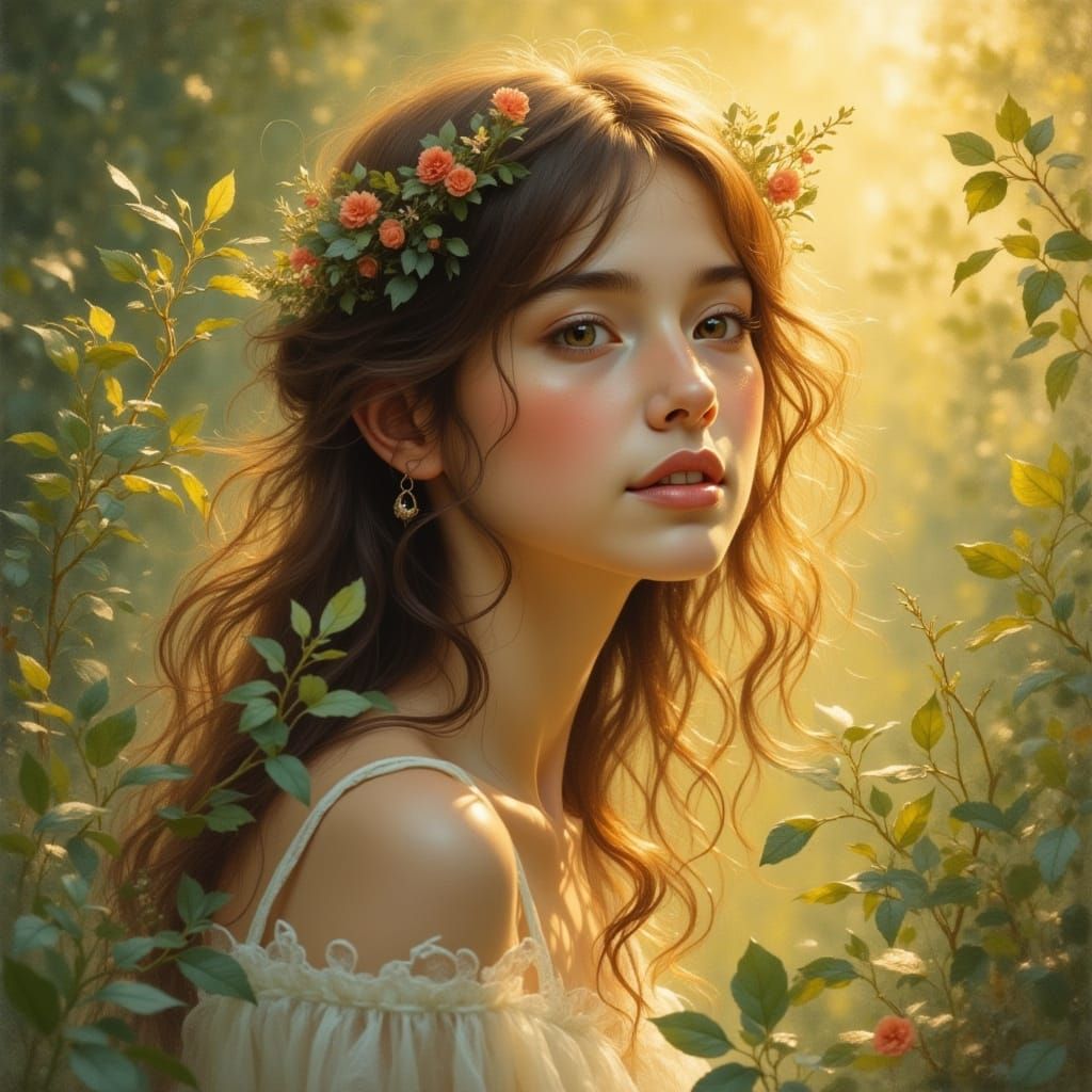 Kindness Embodied: A Gentle Soul in Golden Light