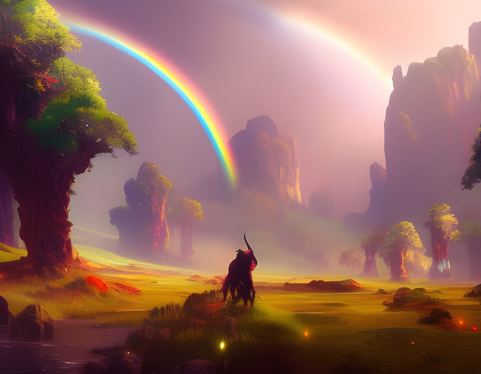 Magical Rainbow Land: A Dark Fantasy Masterpiece