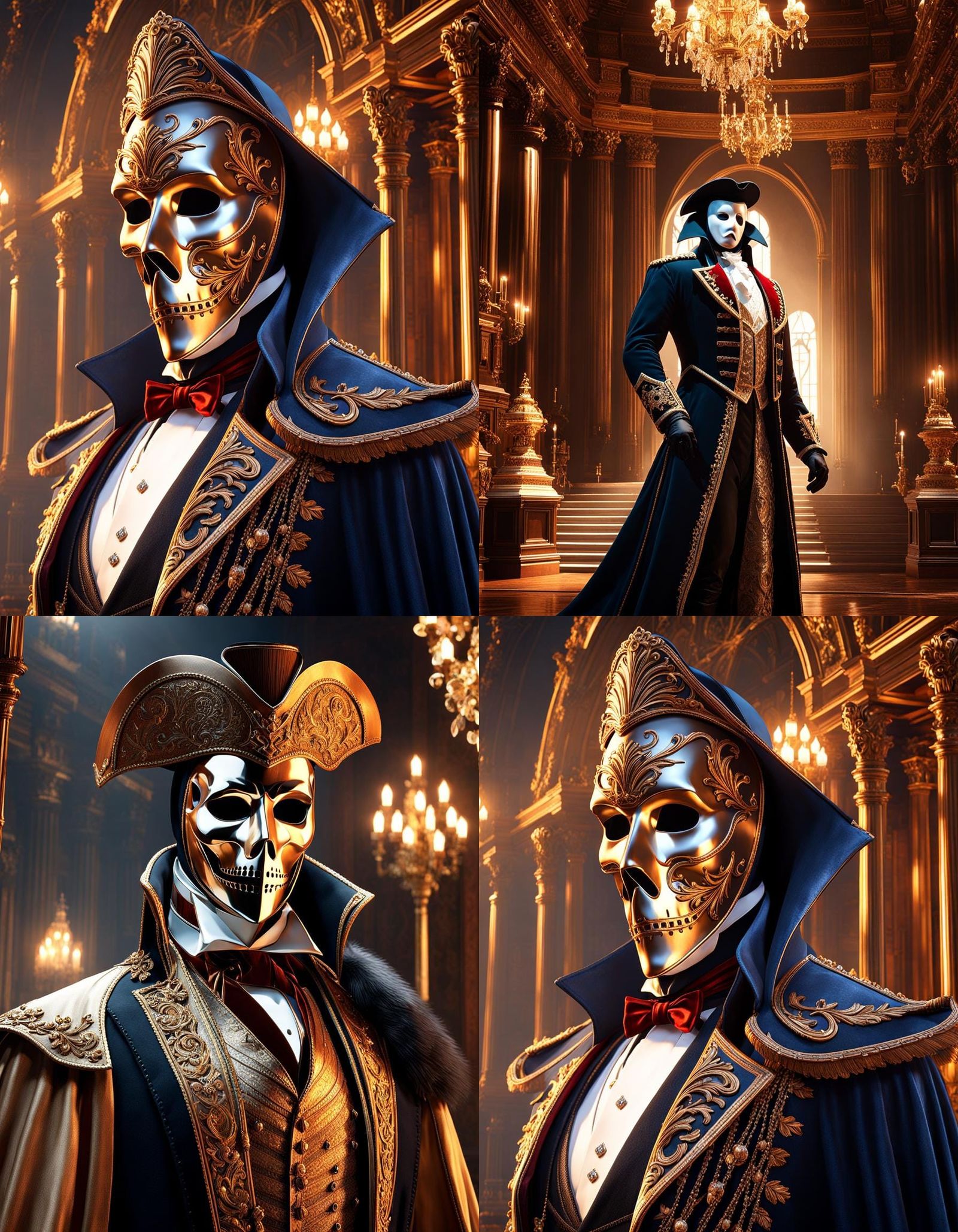Phantom of the Opera: Hyperrealistic Digital Artwork