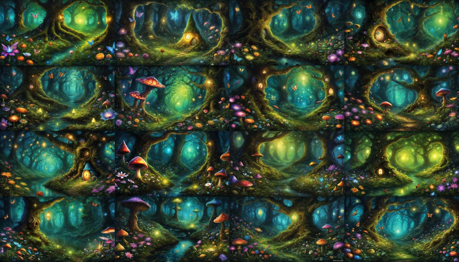 Enchanted Forest: Fairies Dancing in a Quantum Zentangle