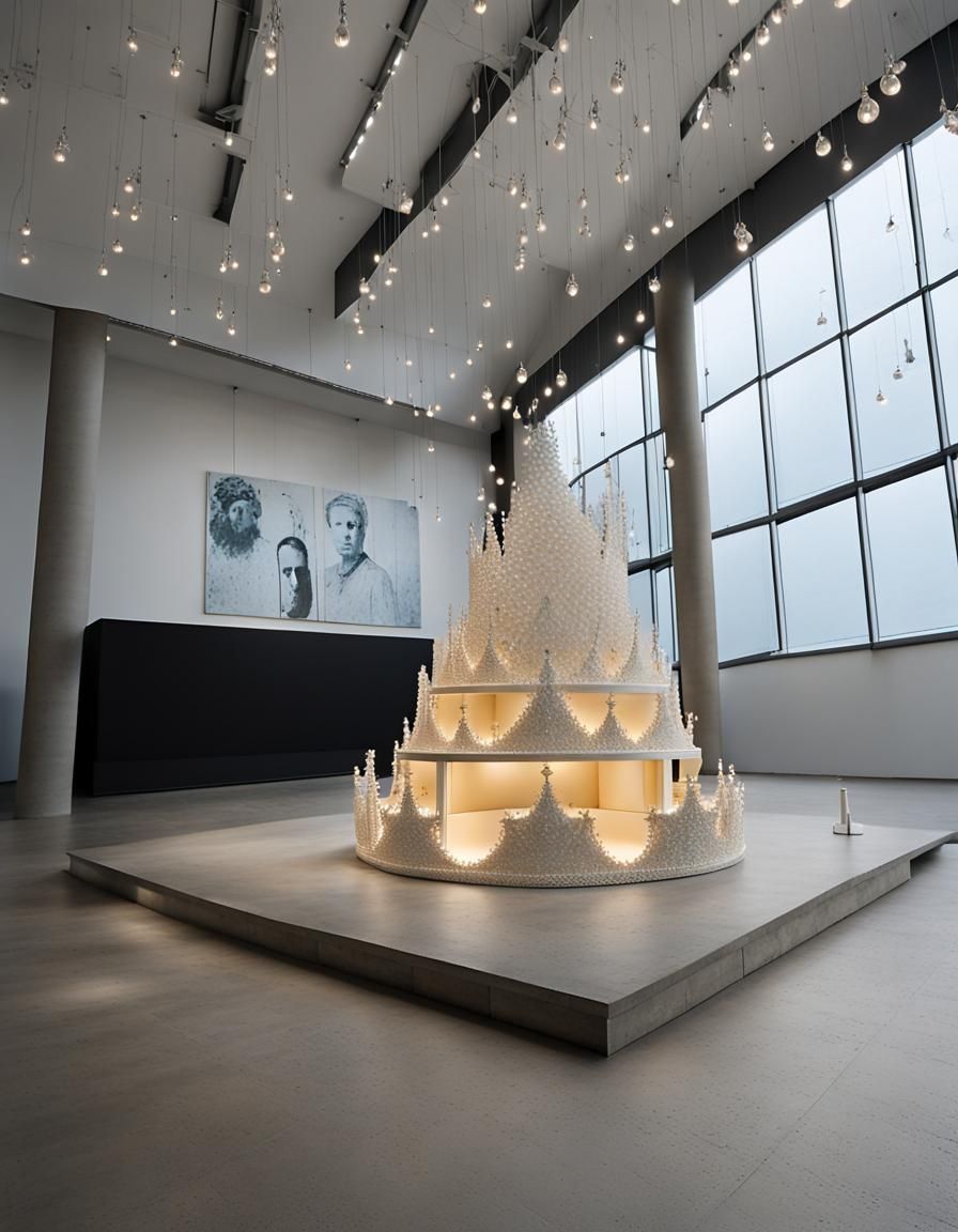 Contemporary Royal Crown Art Installation