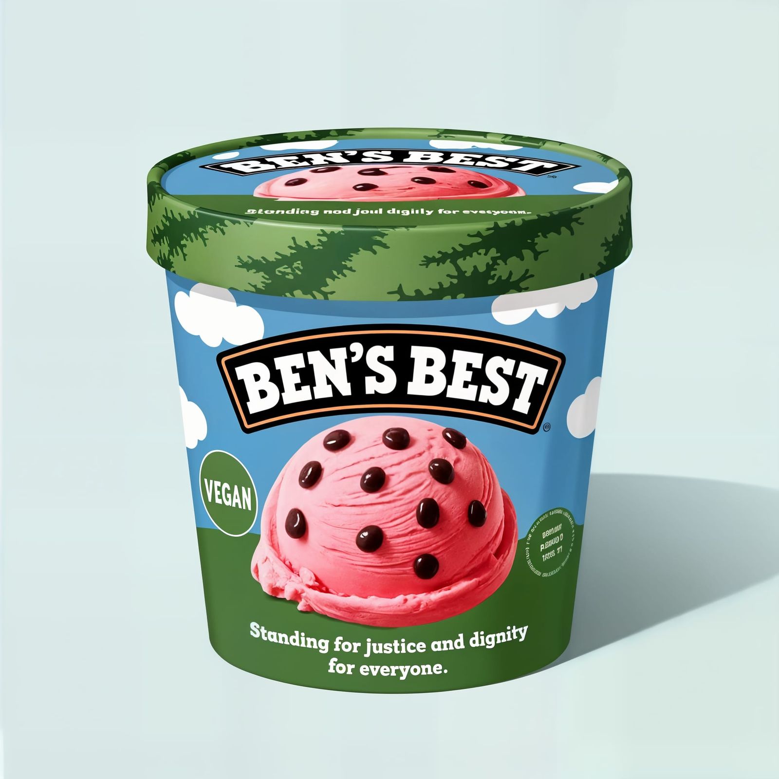 Ben's Best Vegan Watermelon Ice Cream Tub