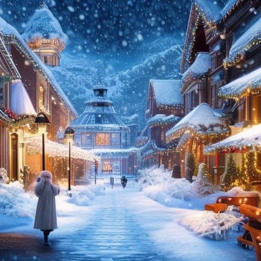 Atmospheric Christmas Digital Painting