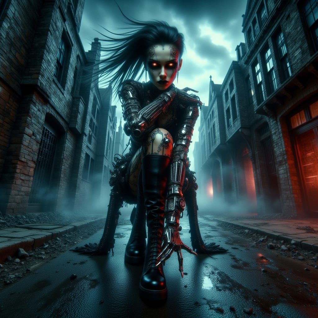 Beautiful and haunting old Gothic neighborhood where a lone ...