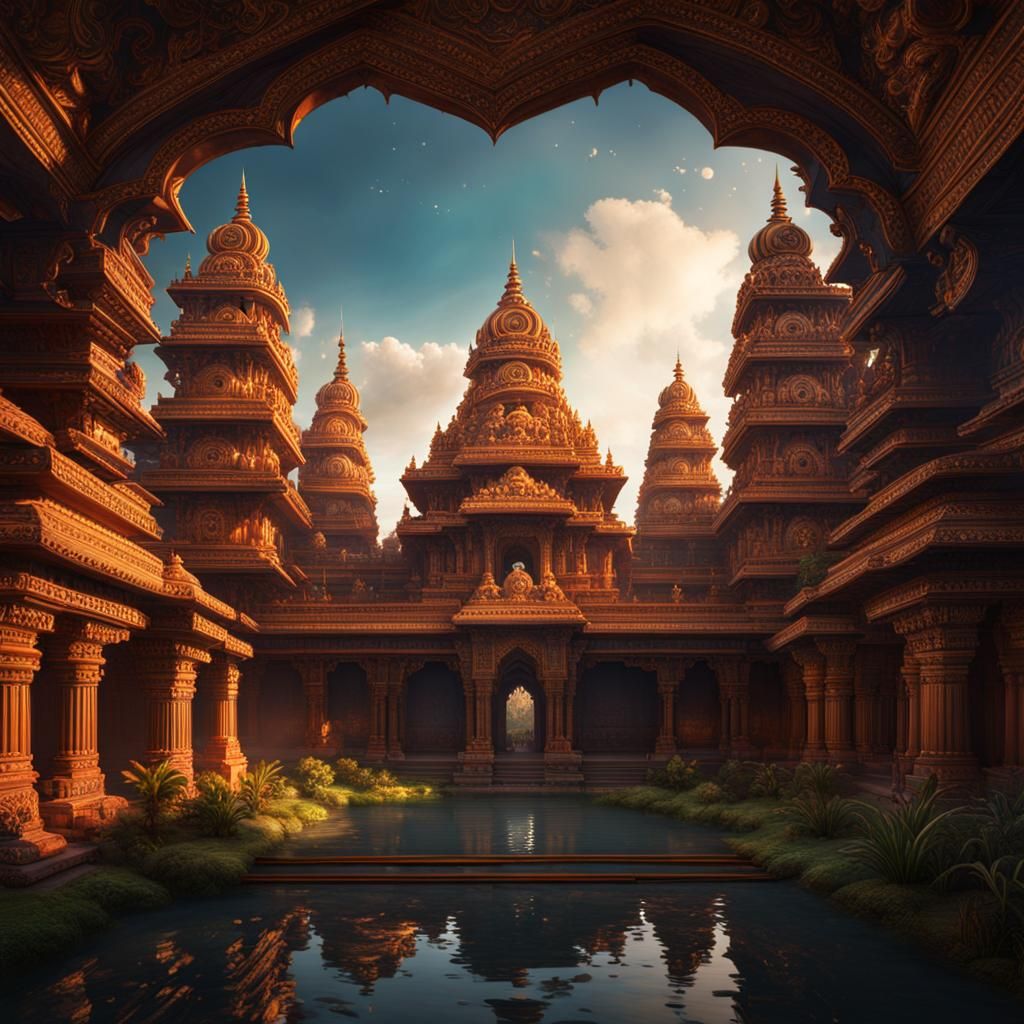 Fantastical Matte Painting in Deep Color