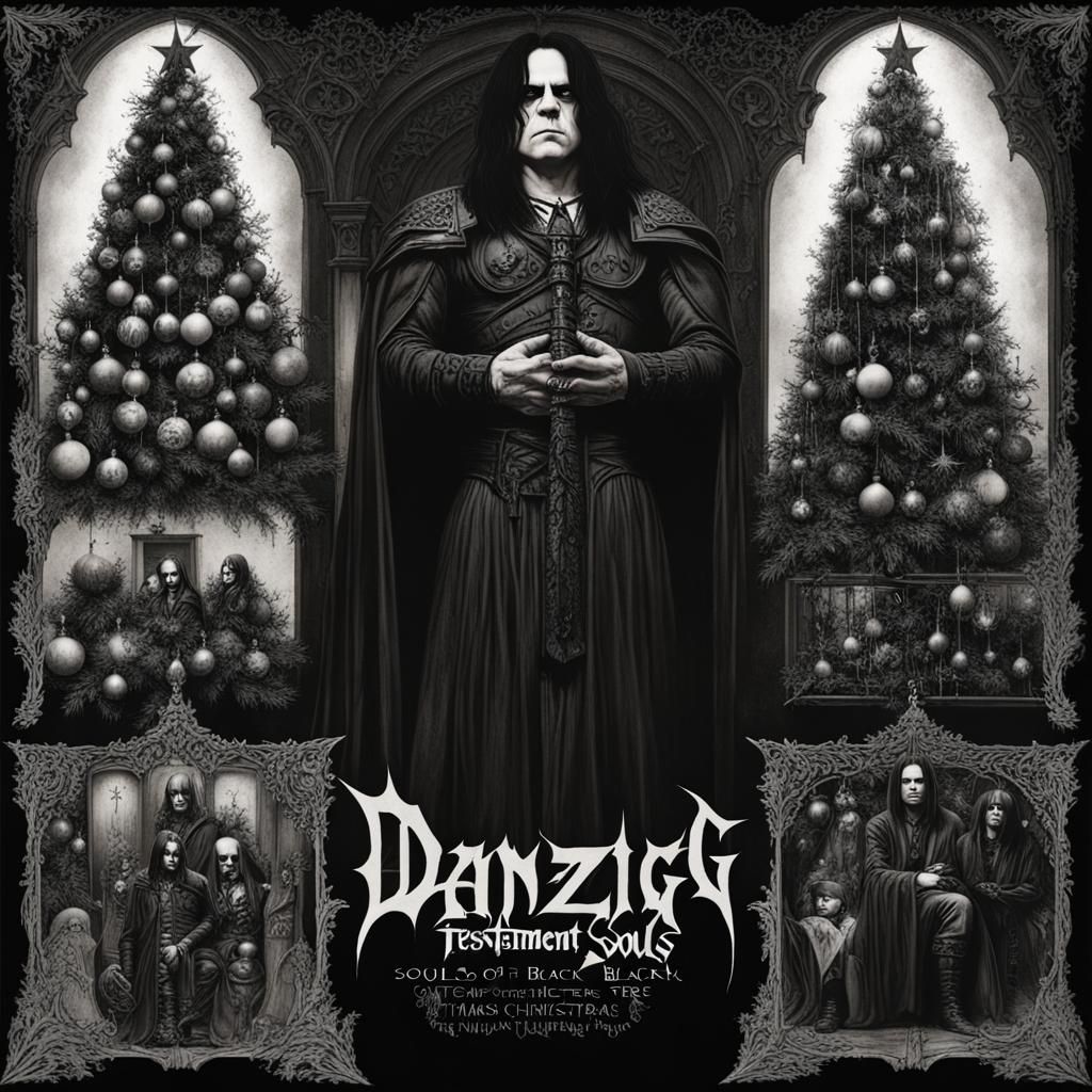 Gothic Black Christmas Tree with Dark Ornaments