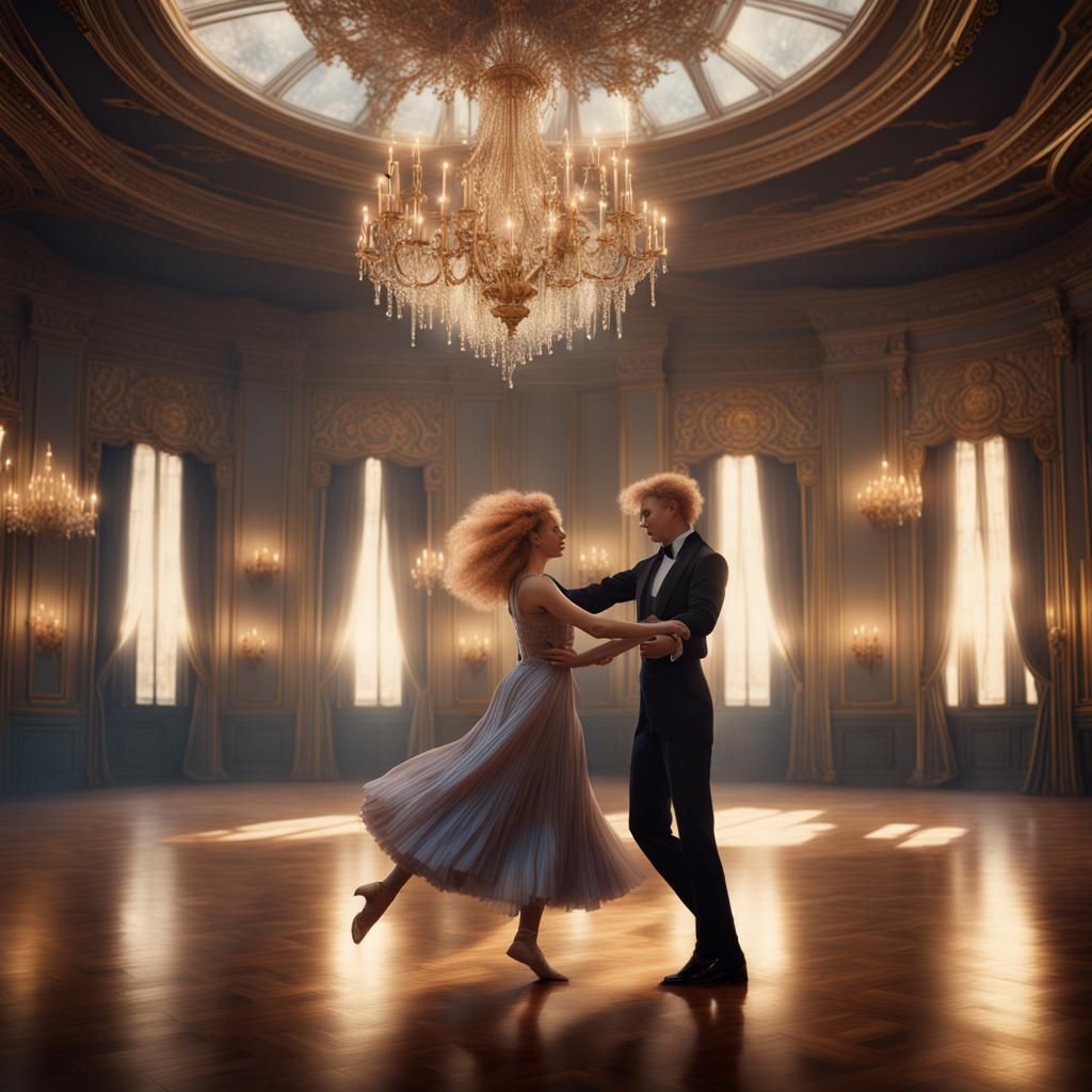 Ballroom Dance: Fantasy Concept Art in 8K