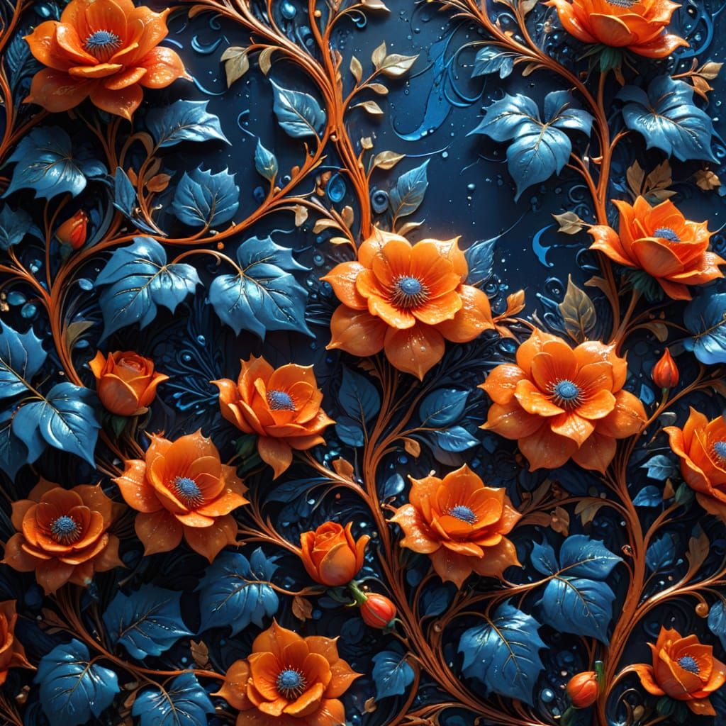 three colors: Red, Indigo and Orange +