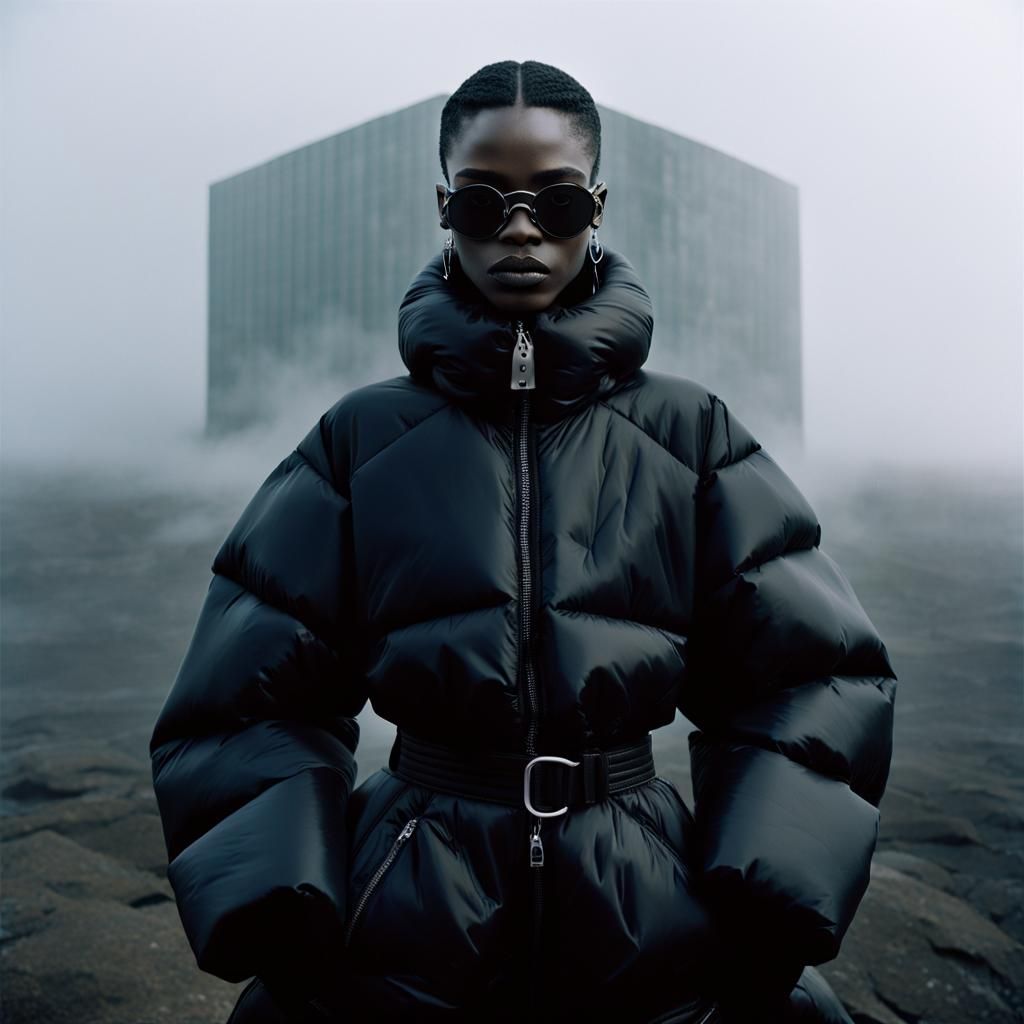 Futuristic Fashion: Androgynous Model in Cinematic Editorial