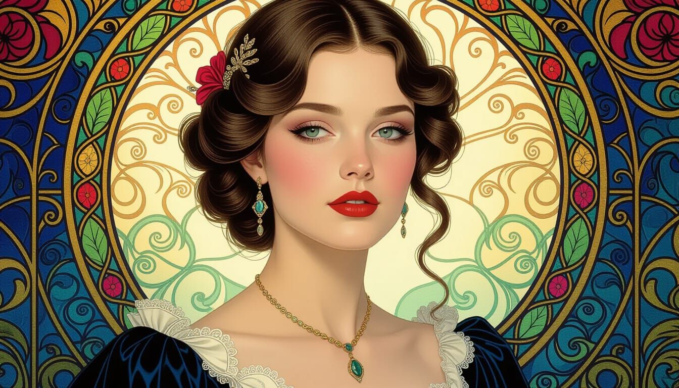 Elegant Woman's Portrait in Hyperrealistic Pencil Sketch