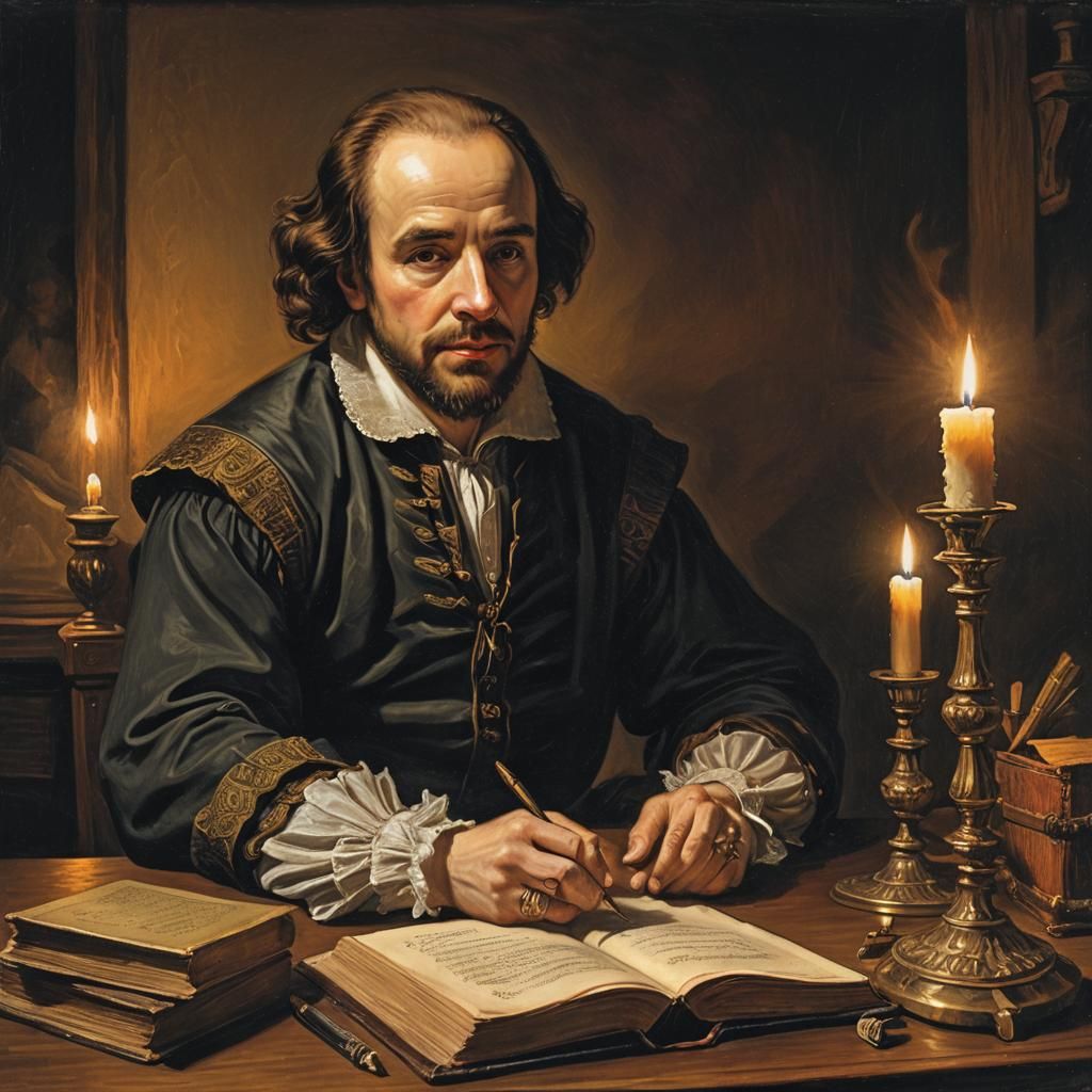 Shakespeare at His Desk: A Baroque Masterpiece