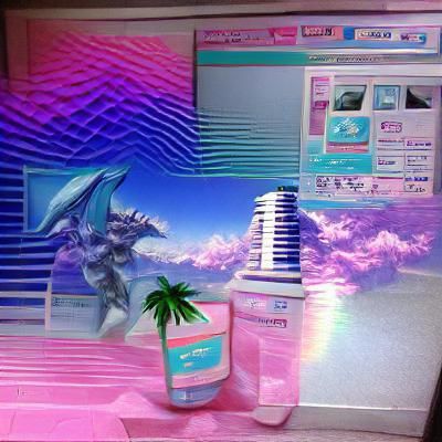 Vaporwave Dreamscape: A Retro-Futuristic Aesthetic