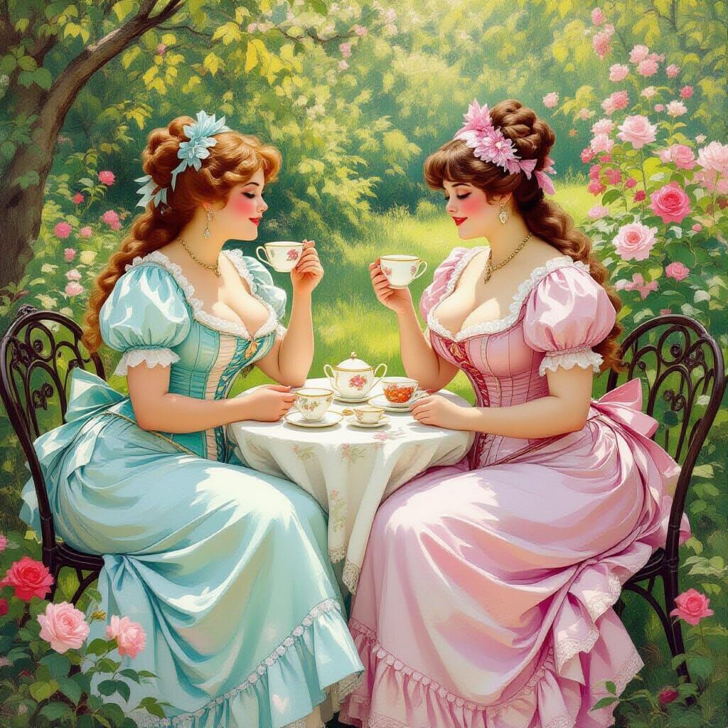 Victorian Tea Party in Romantic Style