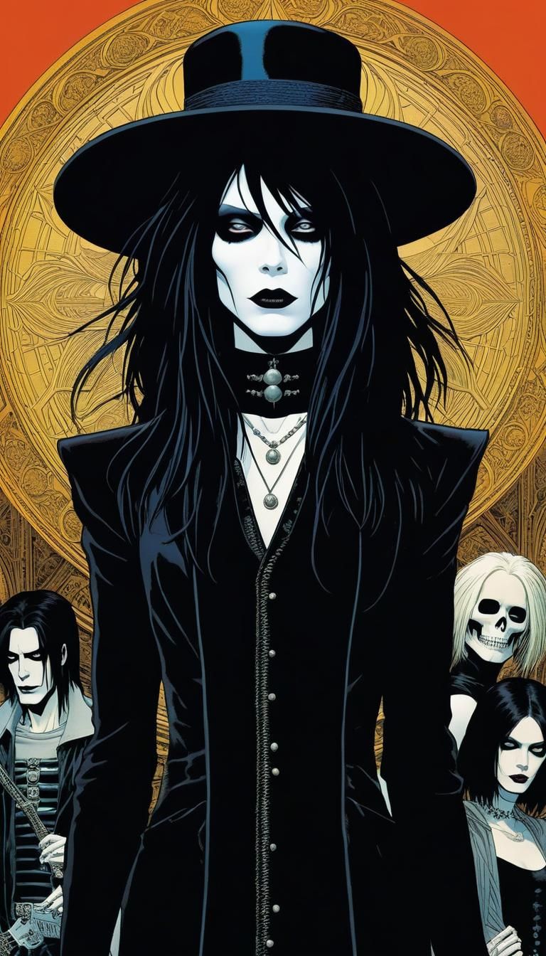 Gothic Death: Dreamy Sandman Comics Character