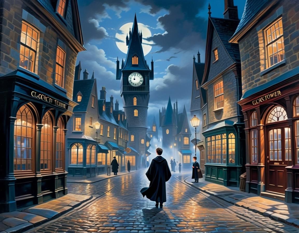 Harry Potter's Haunting Midnight Chime, Impressionistic Styl...