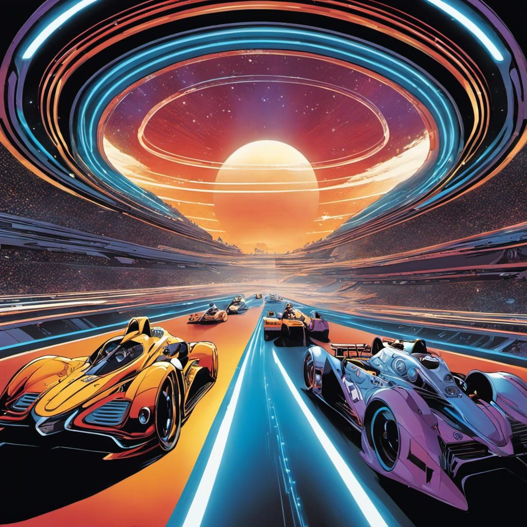 A comic race track where beings from all dimensions come to ...