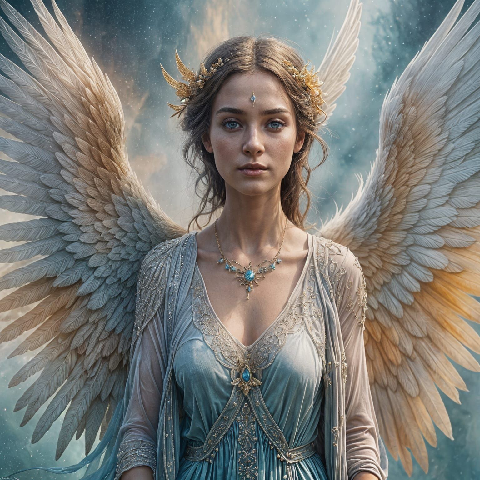 Ethereal Angel: Spiritual Balance and Inner Beauty