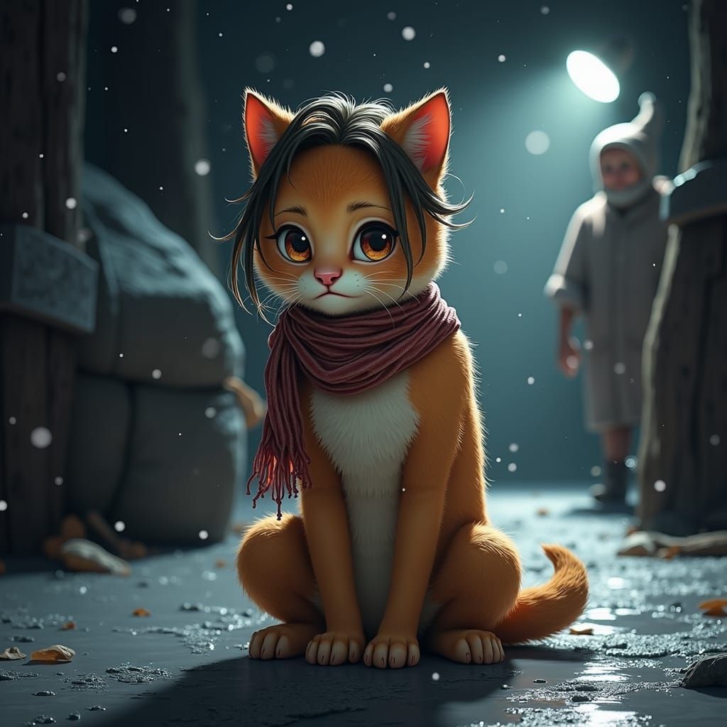 Woman Covered in Liquid: Back View