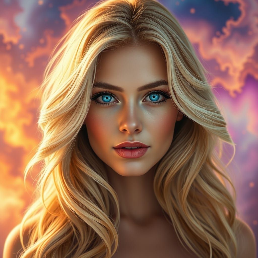 Southern Beauty in Dreamlike Landscape