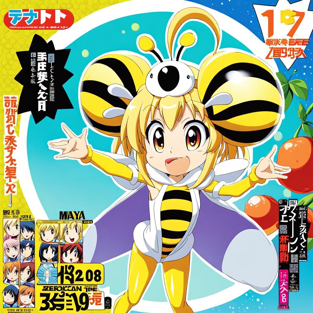 Maya the Bee in Latex: Anime Manga Style