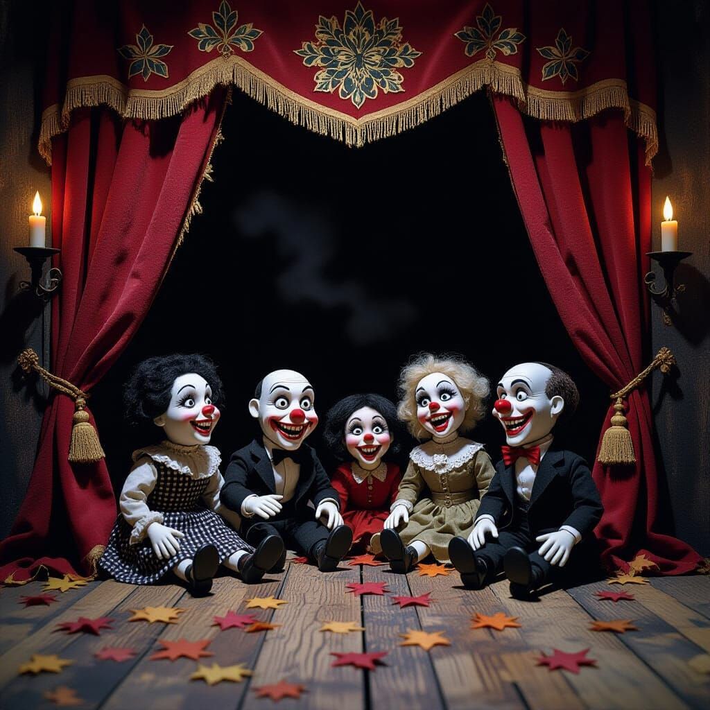 Eerie Puppet Theater in a Gothic Style