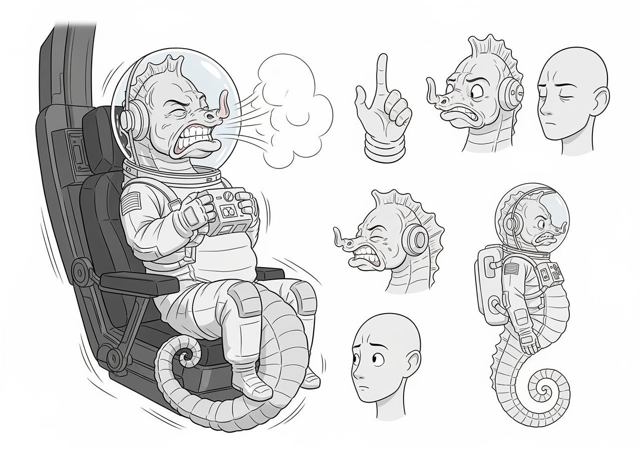 Seahorses Pull G-Forces