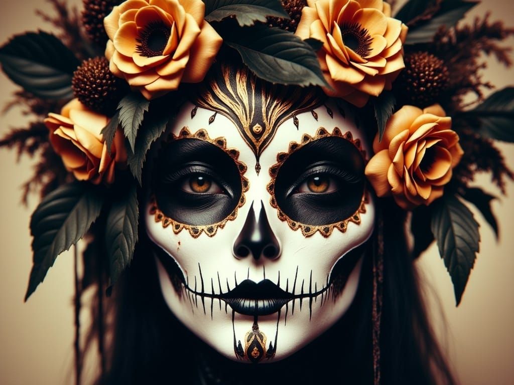 Day of the Dead Carnival in Klimt Pop Art