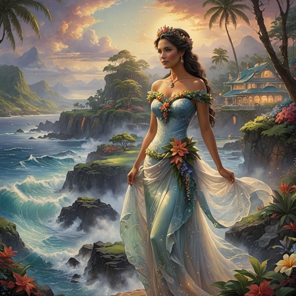 Ethereal Queen of Hawaii by the Sea