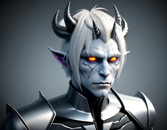 Anime-Inspired Wight Demon in 3D