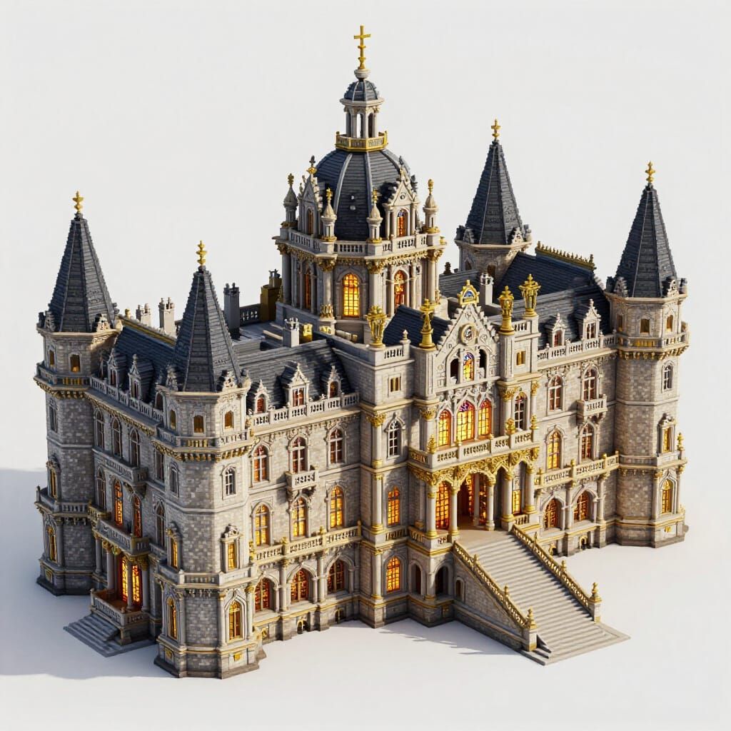 Massive Minecraft Palace: Royal English Architecture