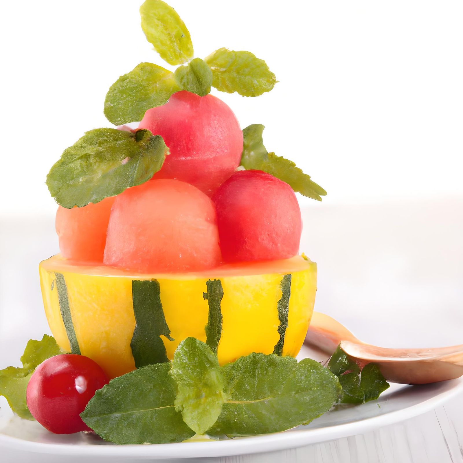 Delicious Watermelon Fruit Salad Still Life